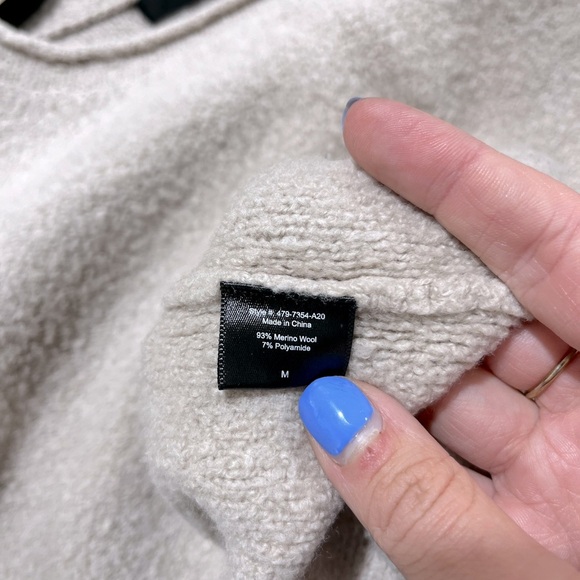 JENNI KAYNE Boucle Merino Wool blend Crewneck Sweater - Picture 5 of 5